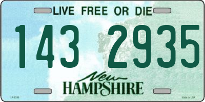 NH license plate 1432935