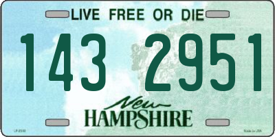 NH license plate 1432951