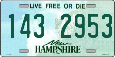 NH license plate 1432953