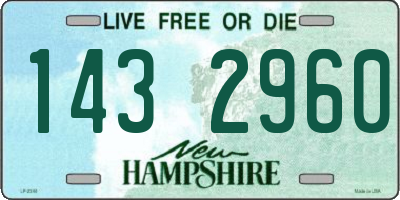 NH license plate 1432960