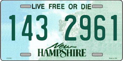 NH license plate 1432961