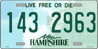 NH license plate 1432963