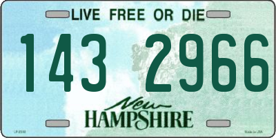 NH license plate 1432966