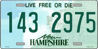 NH license plate 1432975