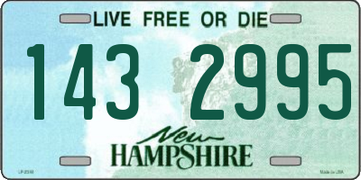 NH license plate 1432995