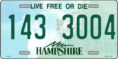 NH license plate 1433004