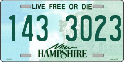 NH license plate 1433023