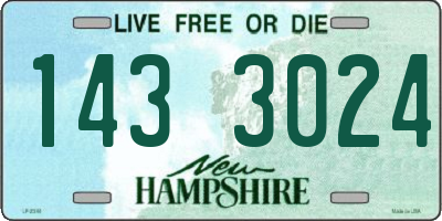 NH license plate 1433024