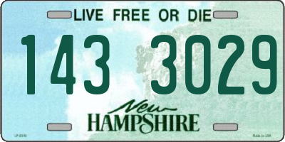 NH license plate 1433029
