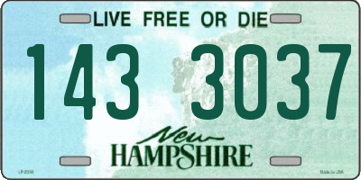 NH license plate 1433037
