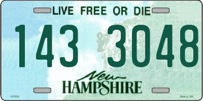NH license plate 1433048