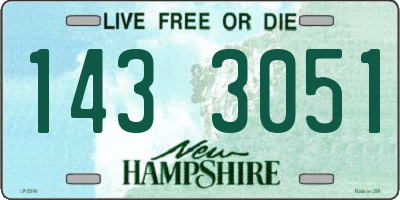 NH license plate 1433051