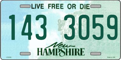 NH license plate 1433059