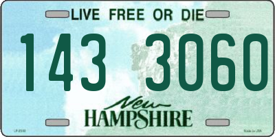 NH license plate 1433060