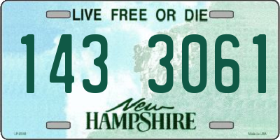 NH license plate 1433061