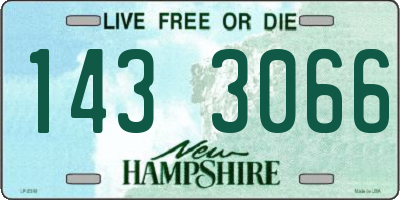 NH license plate 1433066