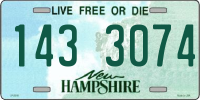 NH license plate 1433074