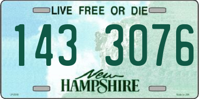 NH license plate 1433076