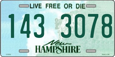 NH license plate 1433078