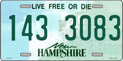 NH license plate 1433083
