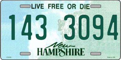 NH license plate 1433094
