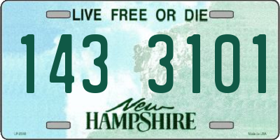 NH license plate 1433101