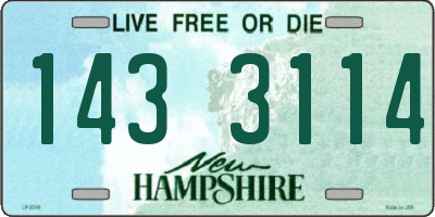 NH license plate 1433114