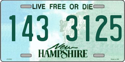 NH license plate 1433125