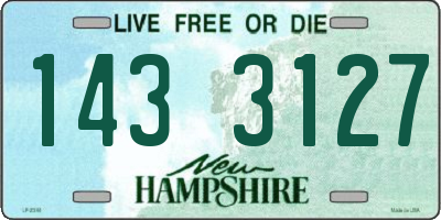 NH license plate 1433127