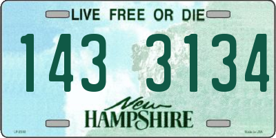 NH license plate 1433134