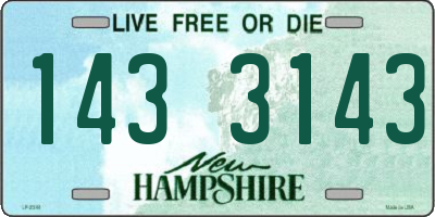 NH license plate 1433143