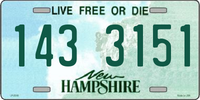 NH license plate 1433151