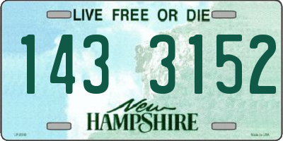 NH license plate 1433152