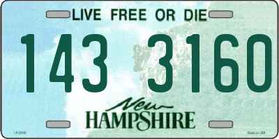 NH license plate 1433160