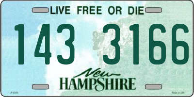 NH license plate 1433166