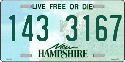 NH license plate 1433167