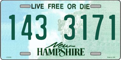 NH license plate 1433171