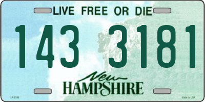 NH license plate 1433181