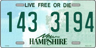 NH license plate 1433194