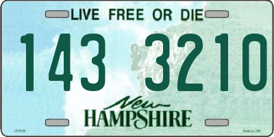 NH license plate 1433210