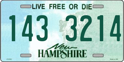 NH license plate 1433214