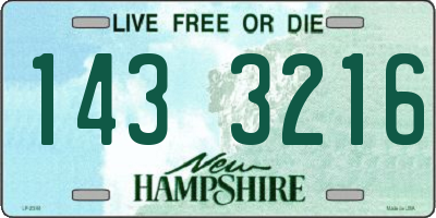 NH license plate 1433216