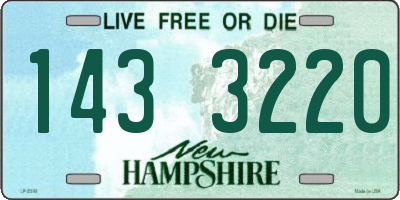 NH license plate 1433220