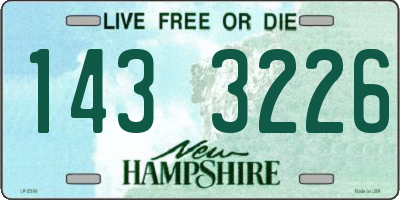 NH license plate 1433226