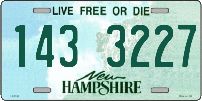 NH license plate 1433227
