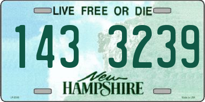 NH license plate 1433239