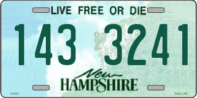 NH license plate 1433241