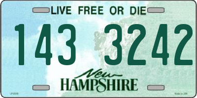 NH license plate 1433242