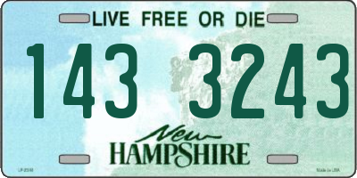NH license plate 1433243