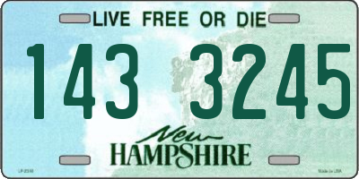 NH license plate 1433245
